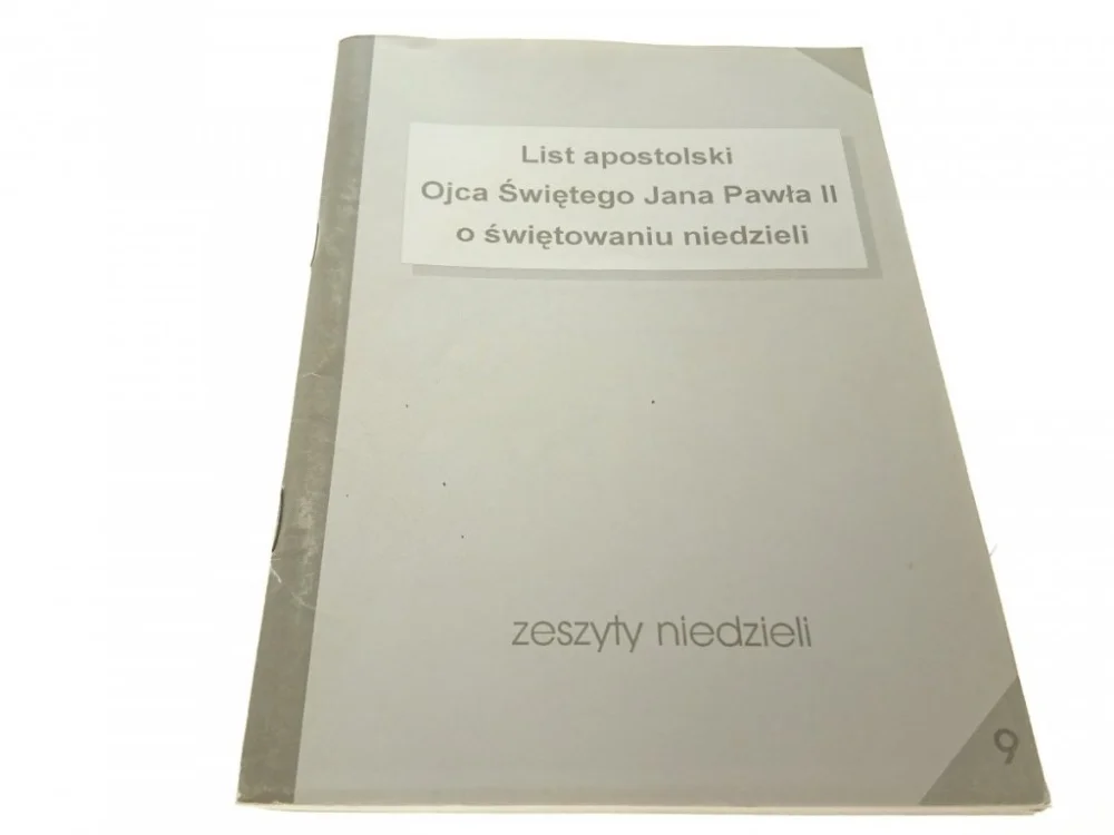 Bestseller LIST APOSTOLSKI OJCA ŚWIĘTEGO JANA PAWŁA II