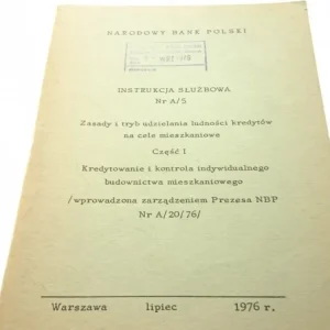 Rabat NARODOWY BANK POLSKI - INSTRUKCJA SŁUŻBOWA