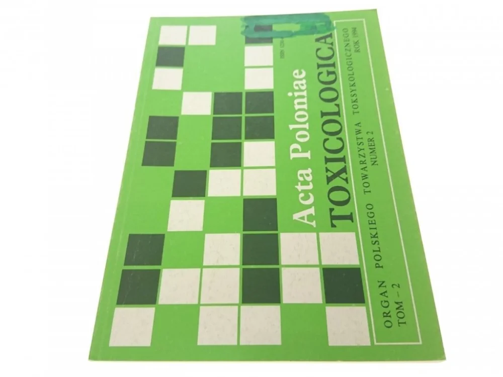 TOXICOLOGICA ACTA POLONIAE TOM 2 NR. 2 1994 R. Ograniczona ilość