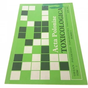 TOXICOLOGICA ACTA POLONIAE TOM 1 NR. 2 1993 R. Wysoka jakość