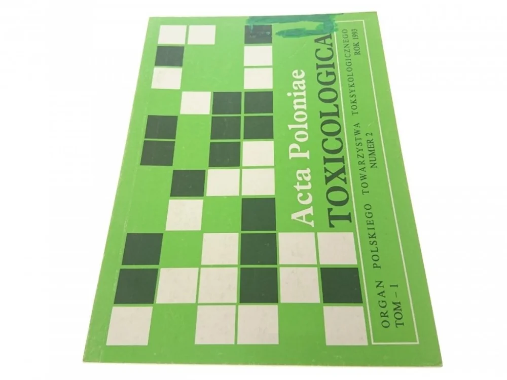 TOXICOLOGICA ACTA POLONIAE TOM 1 NR. 2 1993 R. Wysoka jakość
