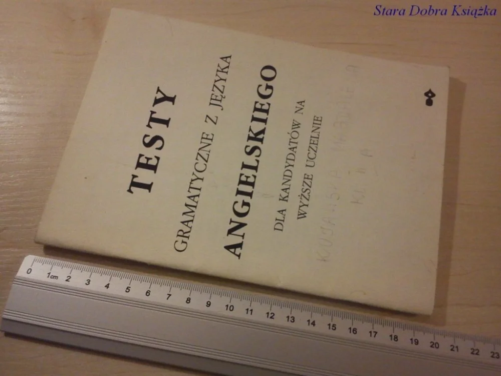 TESTY GRAMATYCZNE Z JĘZYKA ANGIELSKIEGO DLA Zniżka