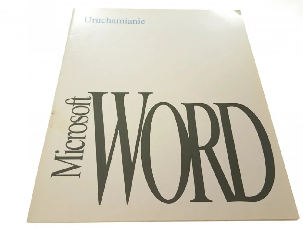 Zniżka URUCHAMIANIE MICROSOFT WORD (1993)