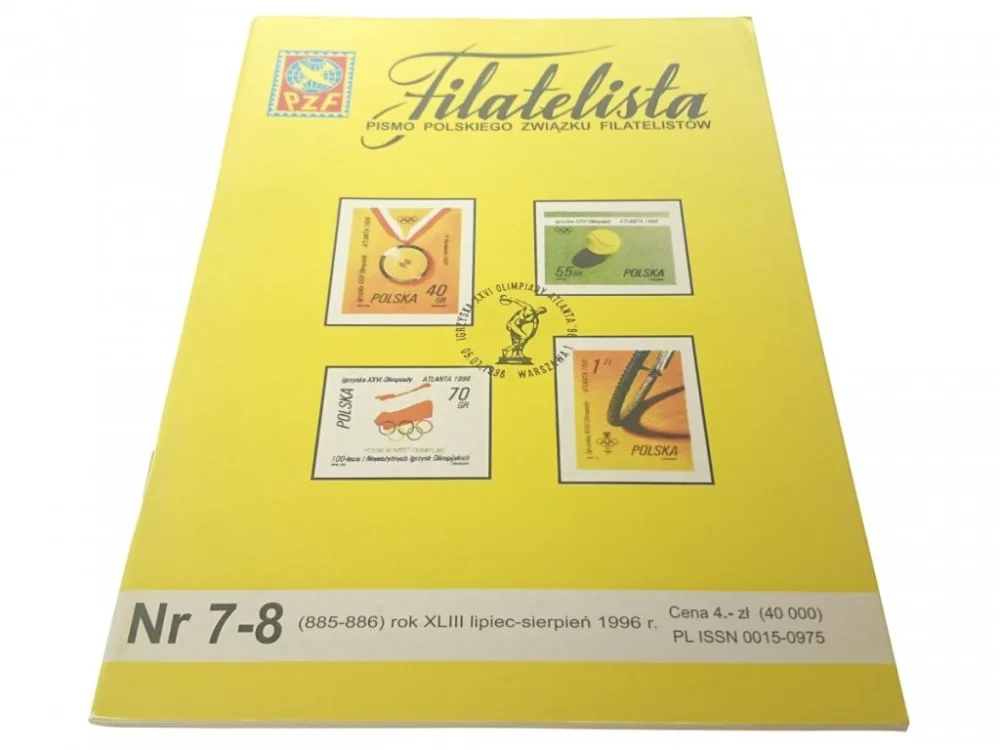 FILATELISTA NR 7-8 (884) ROK XLIII 1996 Popularny