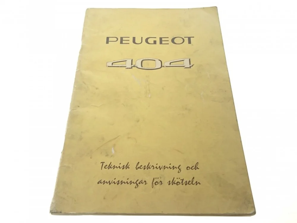 PEUGEOT 404 PORADNIK W J. SZWEDZKIM 1967 UNIKAT Ostatnia szansa