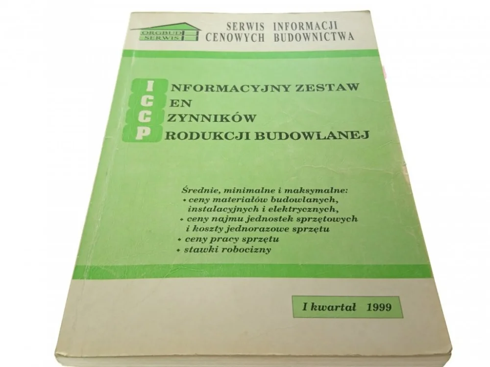 Super okazja INFORMACYJNY ZESTAW CENNIKÓW PRODUKCJI BUDOWLANEJ