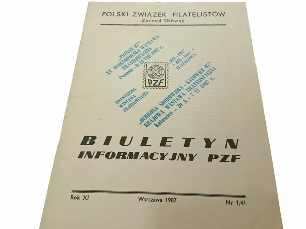 Taniej BIULETYN INFORMACYJNY PZF 1987 NR 1/41