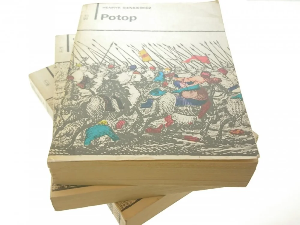Promocja POTOP KOMPLET 3 TOMÓW - Henryk Sienkiewicz (1980)