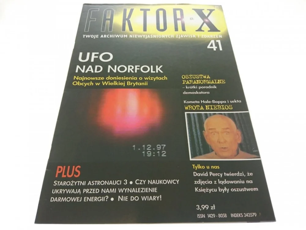 Tylko do końca tygodnia FAKTOR X 41 UFO NAD NORFOLK 2000