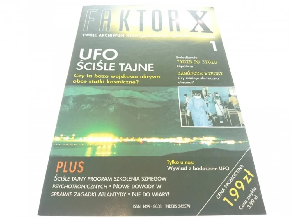 Sprawdź teraz FAKTOR X 1 UFO. ŚCIŚLE TAJNE 1998