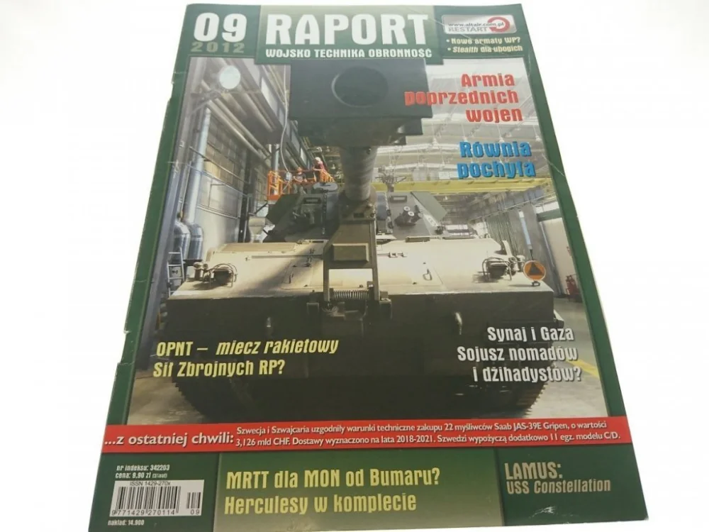 RAPORT. WOJSKO TECHNIKA OBRONNOŚĆ 09 2012 Szybka wysyłka
