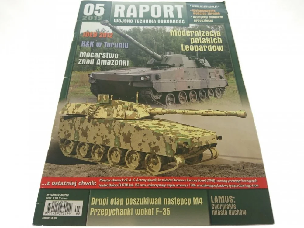 Nie przegap RAPORT. WOJSKO TECHNIKA OBRONNOŚĆ 05 2012