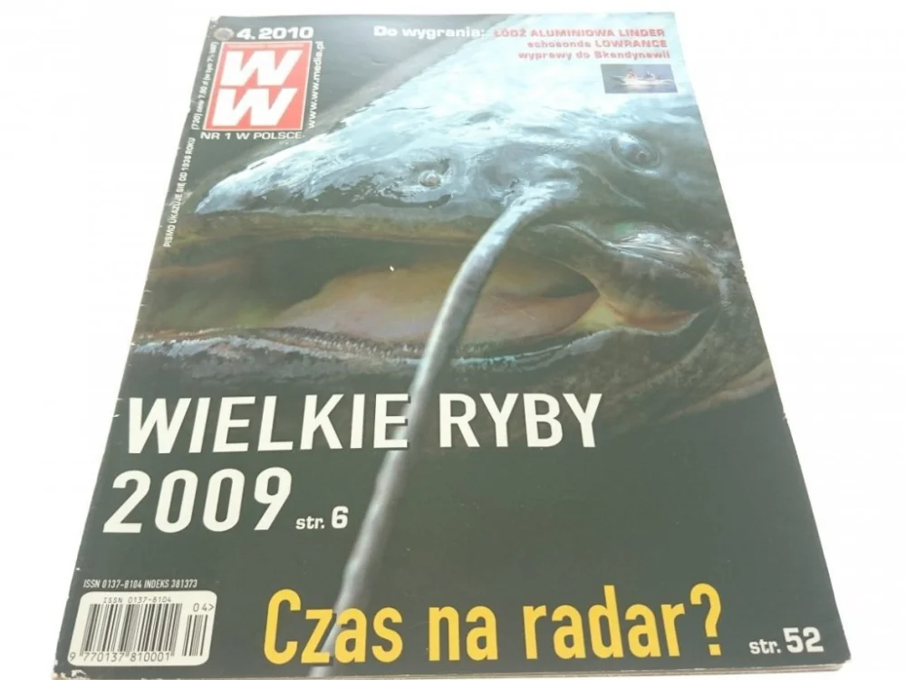 Obniżka ceny WIADOMOŚCI WĘDKARSKIE (730) 4. 2010