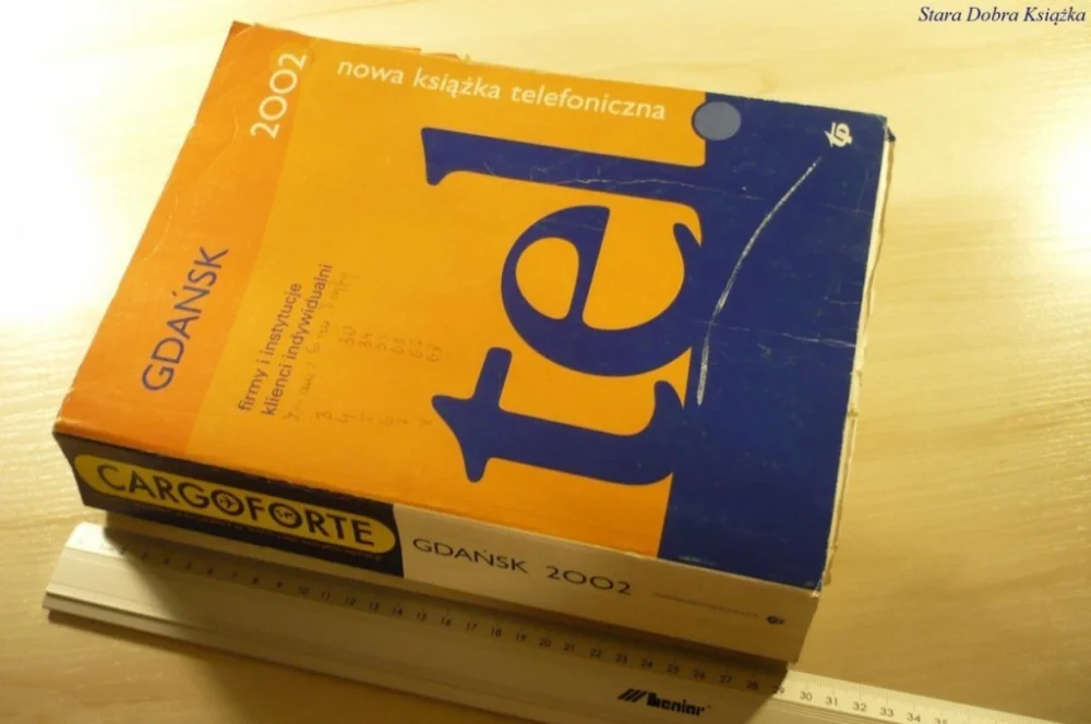 KSIĄŻKA TELEFONICZNA GDAŃSK 2002 Ostatnie sztuki