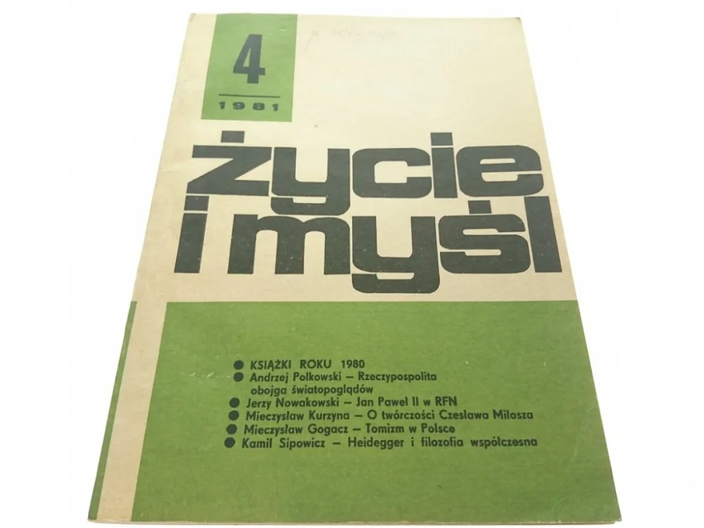 Hit cenowy ŻYCIE I MYŚL 4 1981