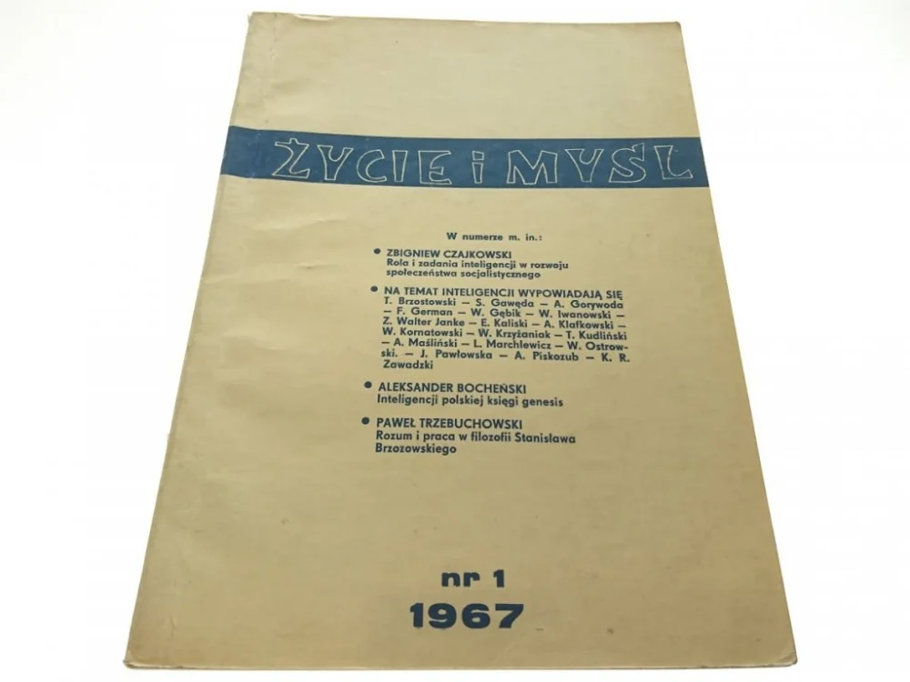 Nowość ŻYCIE I MYŚL NR 1 1967