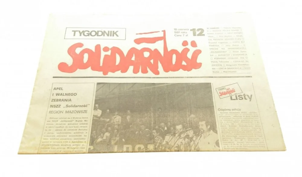 Ekspresowa dostawa TYGODNIK SOLIDARNOŚĆ 12 19 CZERWCA 1981 ROKU