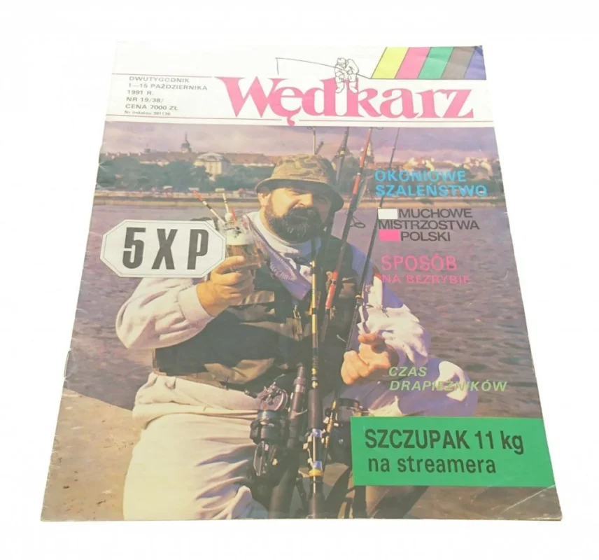 Hit sprzedaży WĘDKARZ 1-15 PAŹDZIERNIKA 1991 R. NR 19/38/