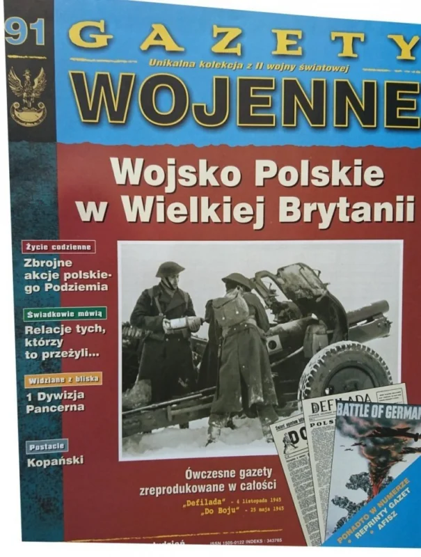 Bezpieczna płatność GAZETY WOJENNE 91 WOJSKO POLSKIE W WIELKIEJ BRYT.