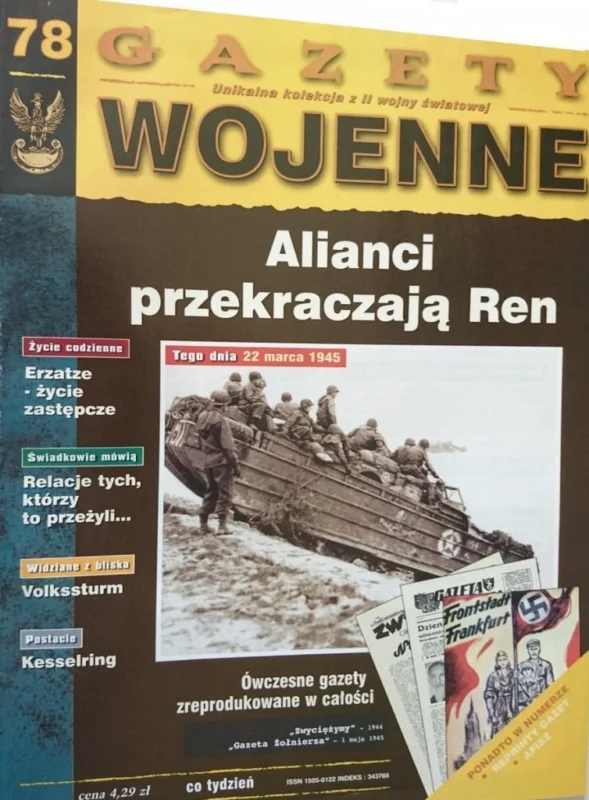 Cena promocyjna GAZETY WOJENNE 78 ALIANCI PRZEKRACZAJĄ REN