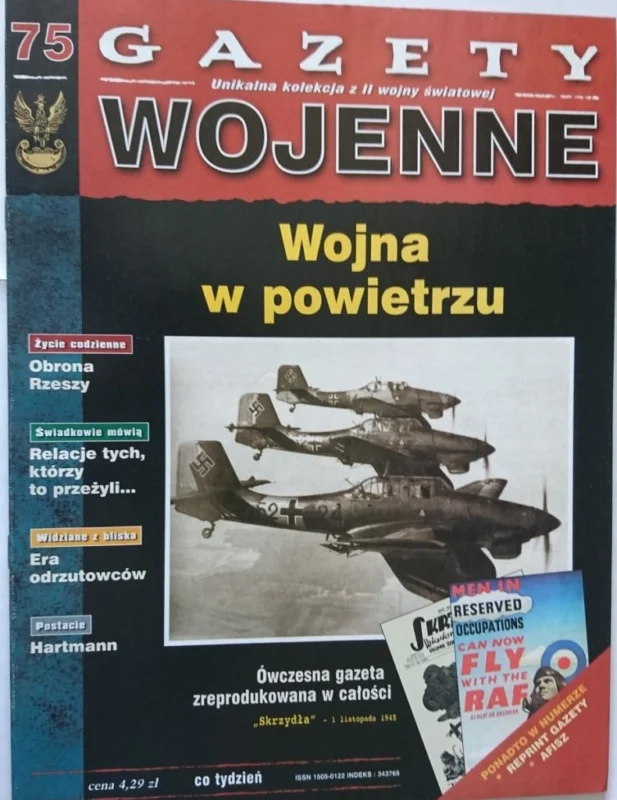 Dodaj do koszyka GAZETY WOJENNE 75 WOJNA W POWIETRZU