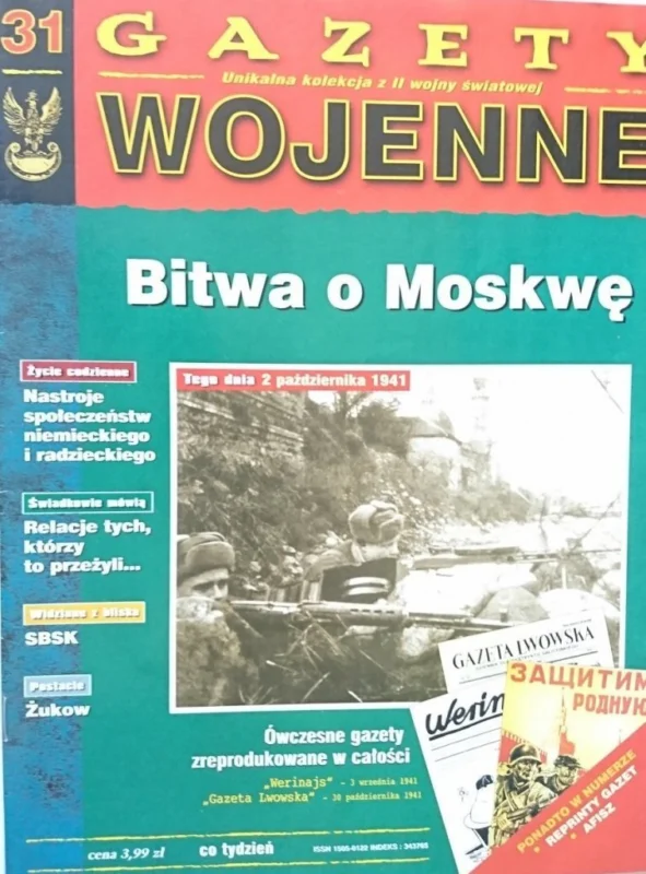 Najlepsza cena GAZETY WOJENNE 31 BITWA O MOSKWĘ