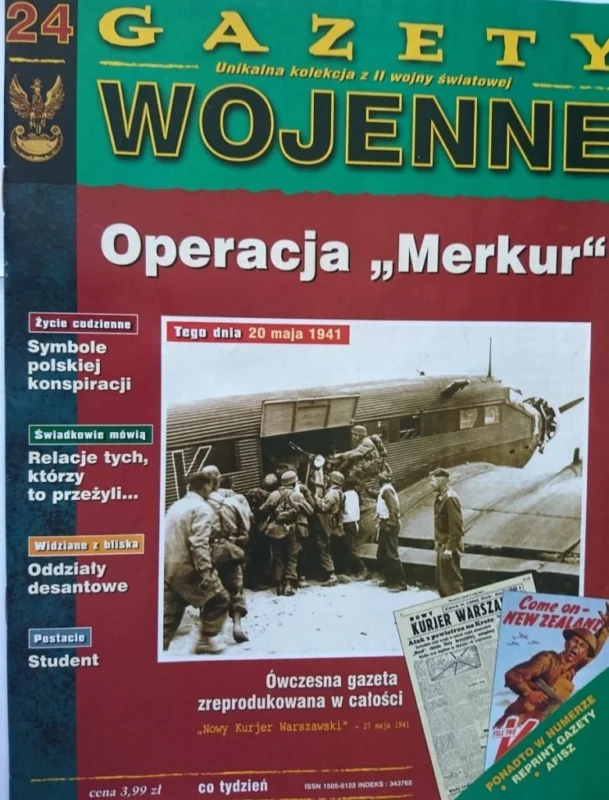 Wyjątkowa oferta GAZETY WOJENNE 24 OPERACJA 'MERKUR'