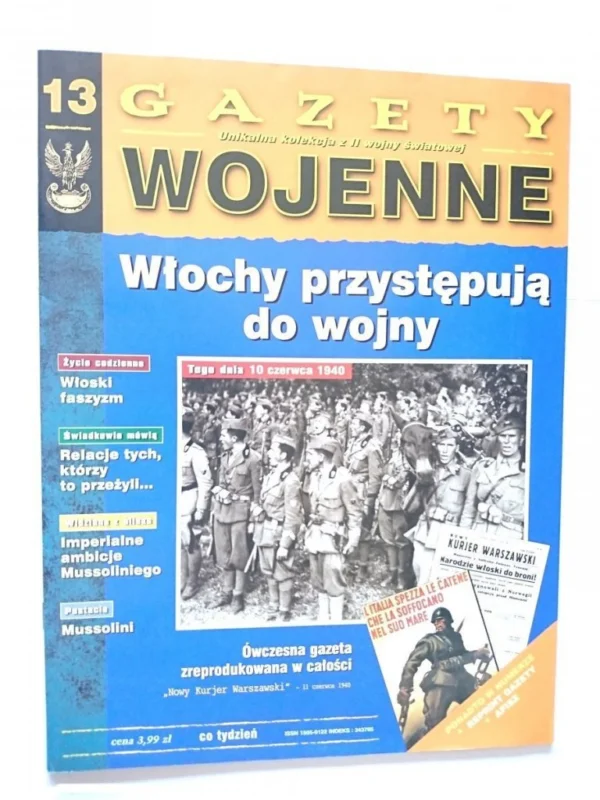 GAZETY WOJENNE 13 WŁOCHY PRZYSTĘPUJĄ DO WOJNY Hit sprzedaży