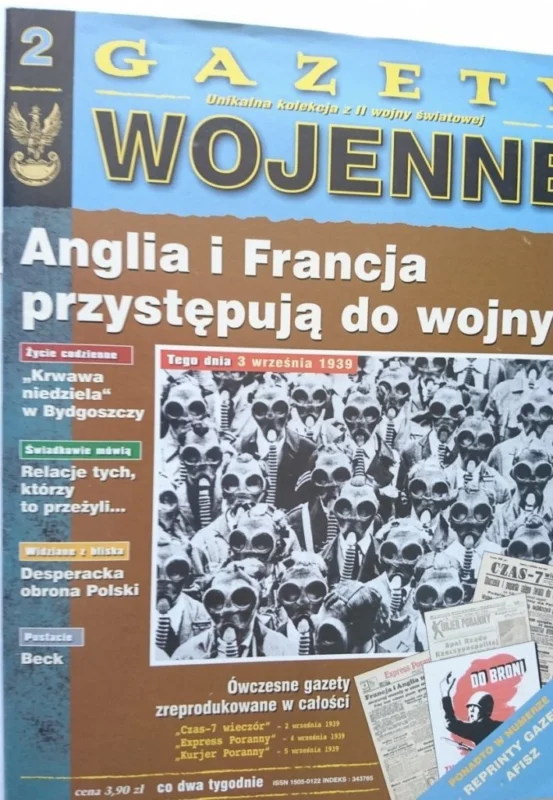 GAZETY WOJENNE 2 ANGLIA I FRANCJA PRZYSTĘPUJĄ DO Wysoka jakość