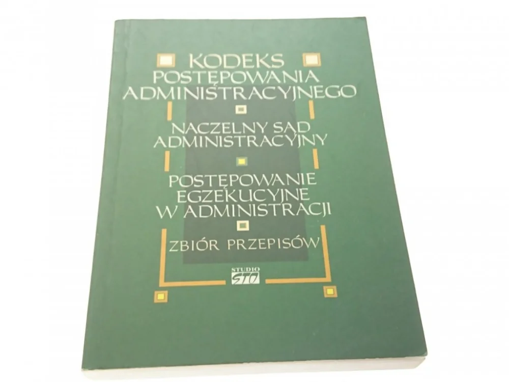 KODEKS POSTĘPOWANIA ADMINISTRACYJNEGO ... (1999) Tani