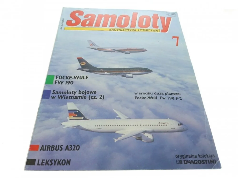 Łatwy zwrot SAMOLOTY. ENCYKLOPEDIA LOTNICTWA 7 (1998)