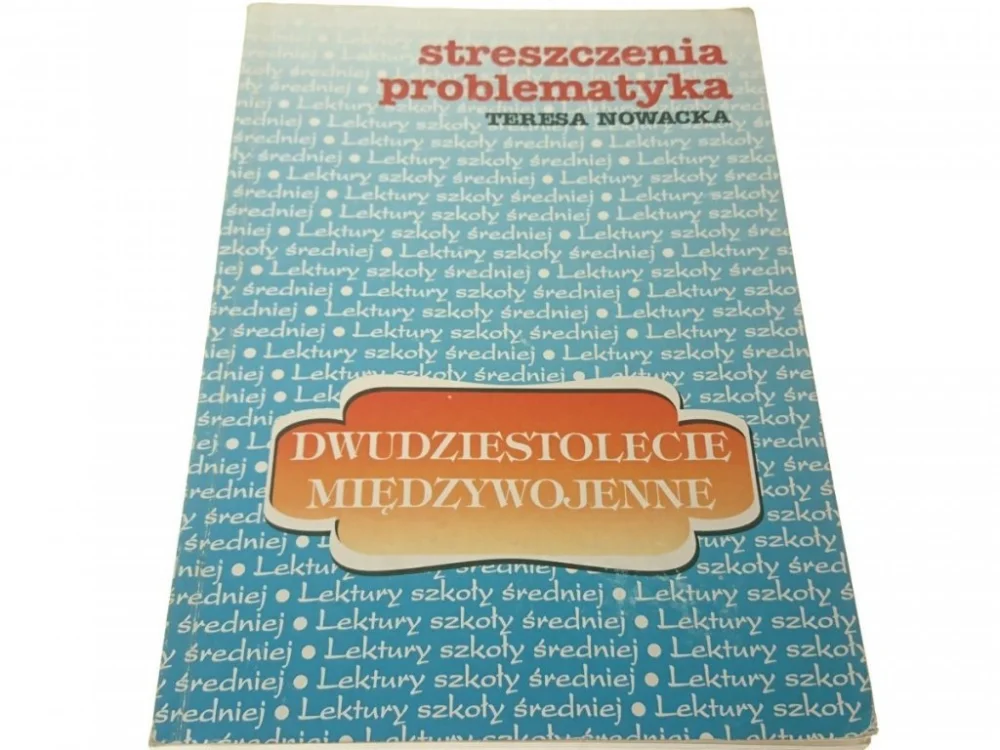 DWUDZIESTOLECIE MIĘDZYWOJENNE. STRESZCZENIA (2000) Promocja