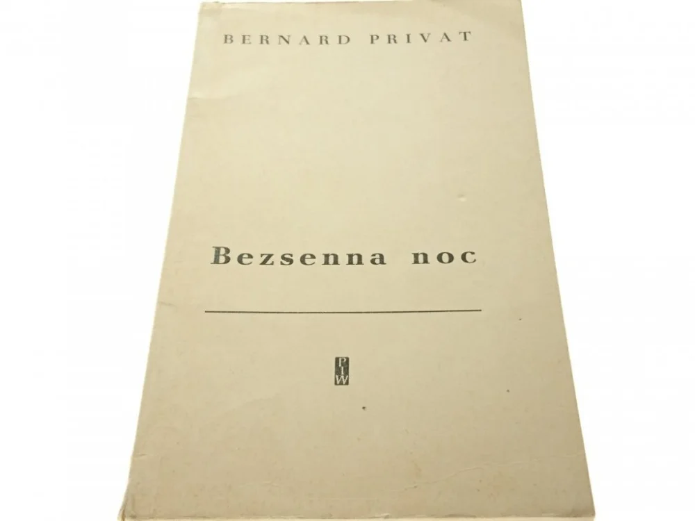 Cena promocyjna BEZSENNA NOC - Bernard Privat (1968)