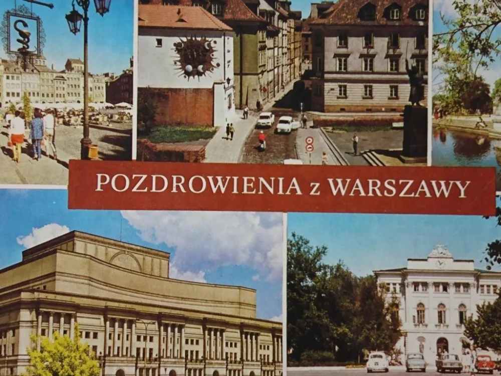 Kup online POZDROWIENIA Z WARSZAWY. RYNEK... FOT. JABŁOŃSKI