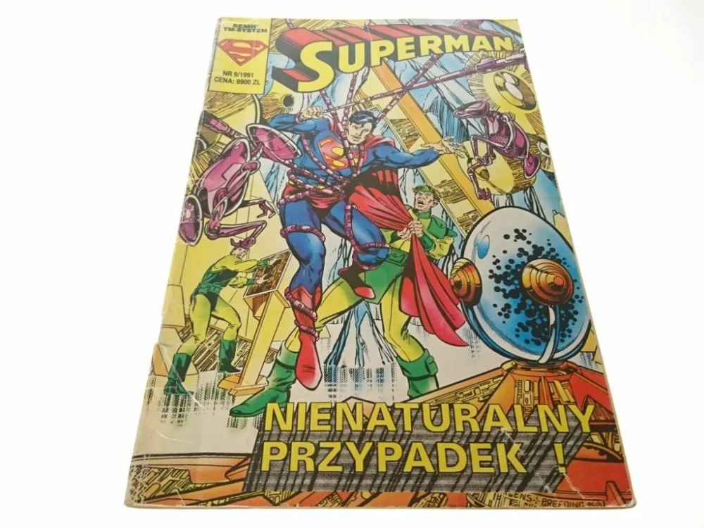 Nowość SUPERMAN NR 9/1991 NIENATURALNY PRZYPADEK!
