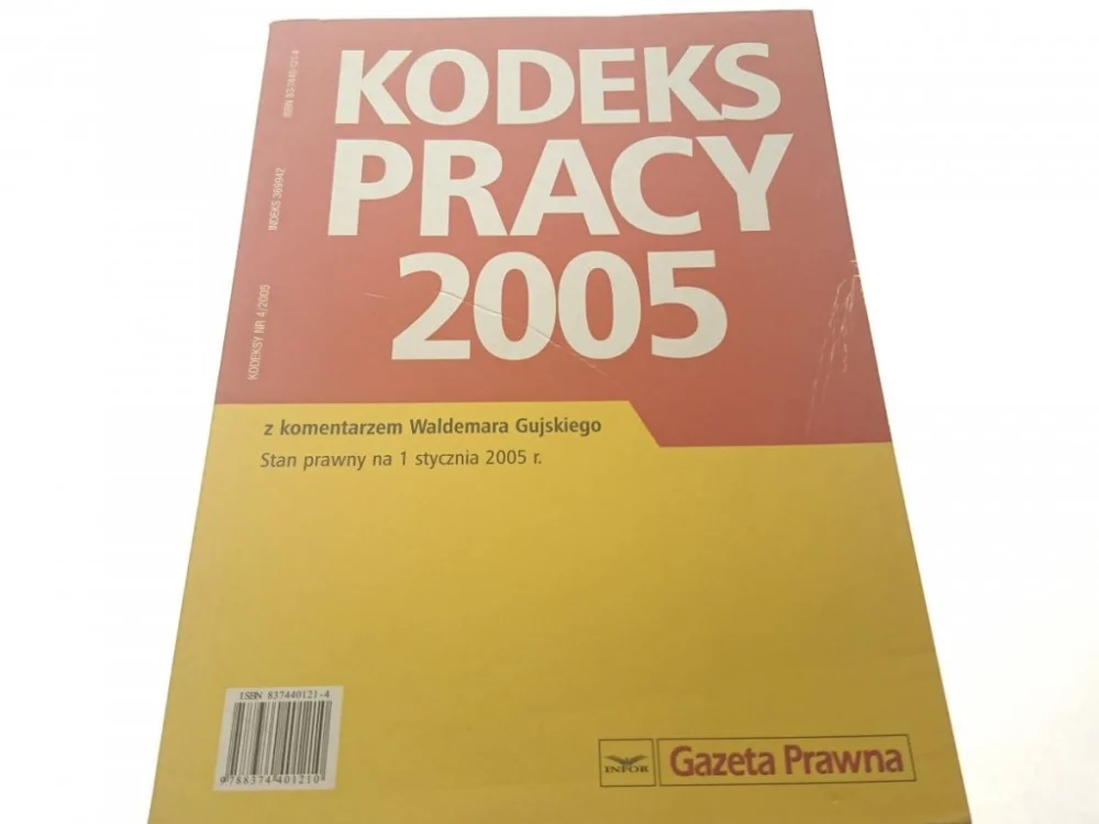 Tani KODEKS PRACY 2005 z komentarzem W. Gujskiego