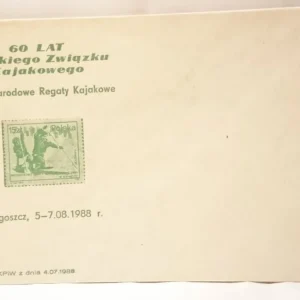 60 LAT POLSKIEGO ZWIĄZKU KAJAKOWEGO. KOPERTA Darmowy zwrot
