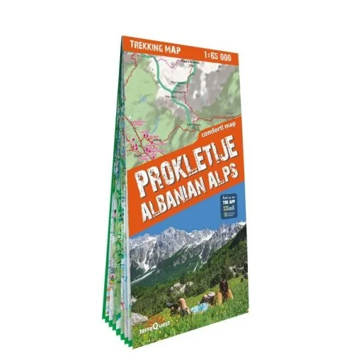 Oferta limitowana ALPS TREKKING MAP PROKLETIJE, DURMITOR, ALBANIAN..
