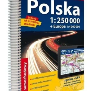 ATLAS SAMOCHODOWY POLSKA 1:250 000 W.2026/2027 Zniżka