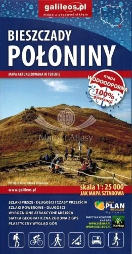 Rabat BIESZCZADY POŁONINY 1:25 000