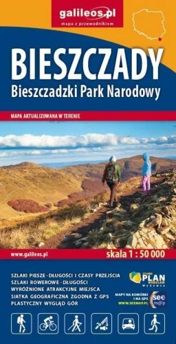 BIESZCZADY, BIESZCZADZKI PARK NARODOWY 1:50 000 Wyprzedaż