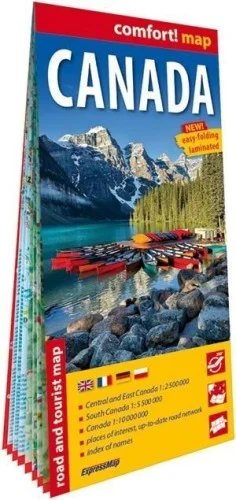 Wysoka jakość COMFORT MAP CANADA 1:2 500 000 W.2026