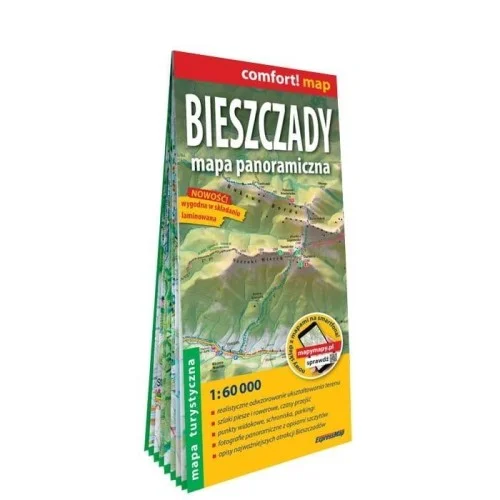 COMFORT! MAP BIESZCZADY. MAPA PANORAMICZNA Kup teraz