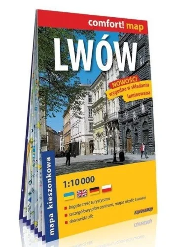 Szybka wysyłka COMFORT! MAP LWW 1:10 000 PLAN MIASTA MINI