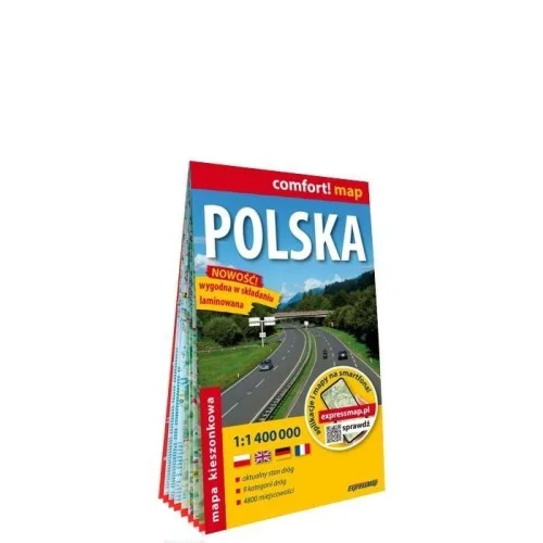 COMFORT! MAP POLSKA 1:1 400 000 MIDI MAPA W.2026 Oferta limitowana