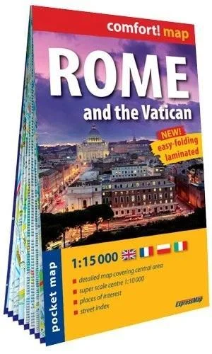 COMFORT! MAP ROME AND THE VATICAN 1:15 000 Cena promocyjna