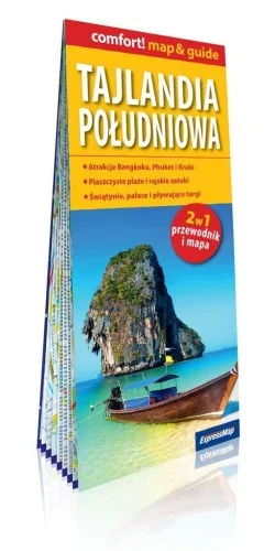 Darmowy zwrot COMFORT! MAP&GUIDE TAJLANDIA POŁUDNIOWA 2W1 W.2019