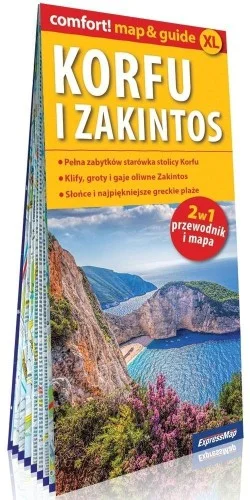 Bezpieczne zakupy COMFORT! MAP&GUIDE XL KORFU I ZAKINTOS 2W1