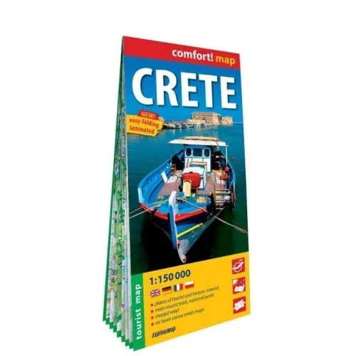 COMFORT!MAP CRETE (KRETA) 1: 150 000 LAM W.2023 Szybka dostawa