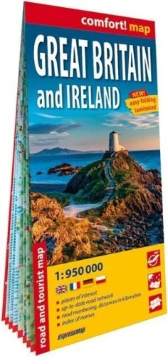 Taniej COMFORT!MAP GREAT BRITAIN AND IRELAND W.2026